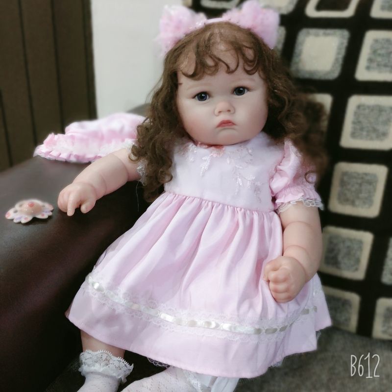 Ready Boneka Bayi Reborn Silikon Gendut cewek 60 cm Premium