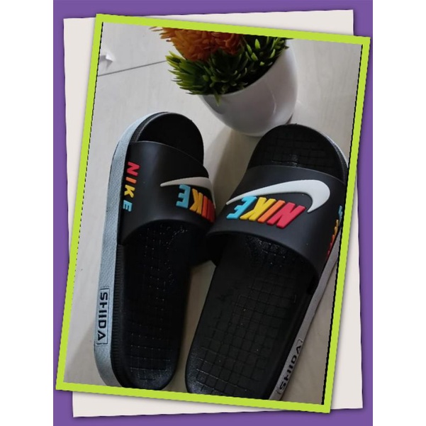 Sandal Fashion Pria Niike Rainbow Realpic Import High Quality