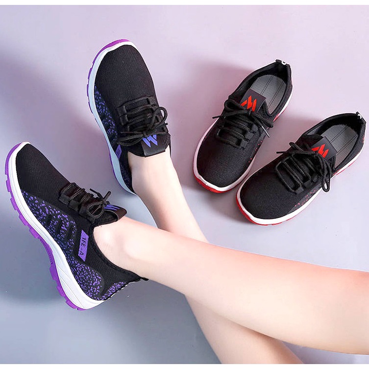 CIVETO SH70 Sepatu Wanita Black Running Import Sports Women Senakers Shoes-7