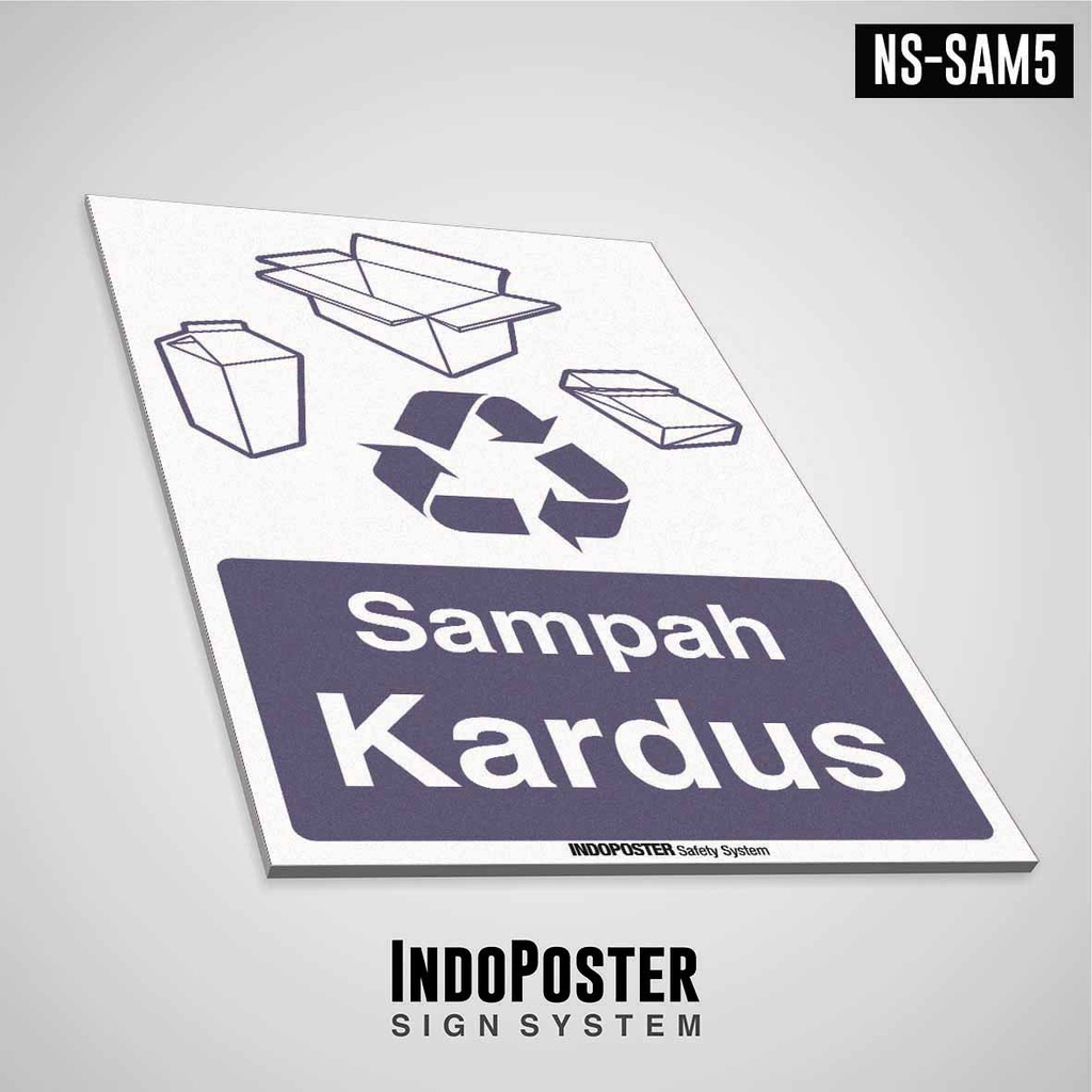 

Safety Sign Rambu K3 ISO Sampah Kardus