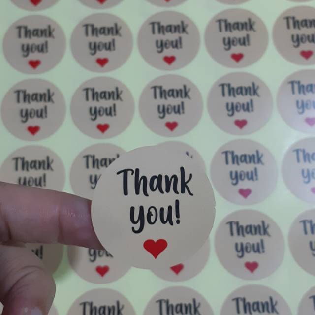 

STIKER THANK YOU 70 pcs