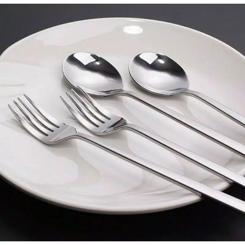 Sendok KOREA sendok makan garpu sendok korea stainless peralatan makan ALAT MAKAN SET SENDOK GARPU