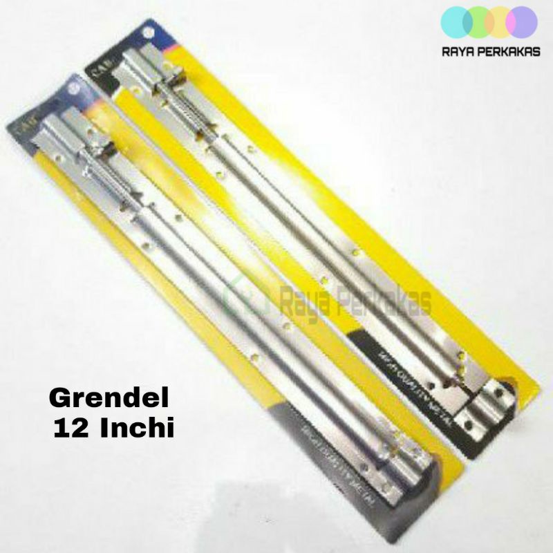 Grendel Stainless Steel 12 Inchi CAB - Slot Grendel Panjang Kunci Pintu