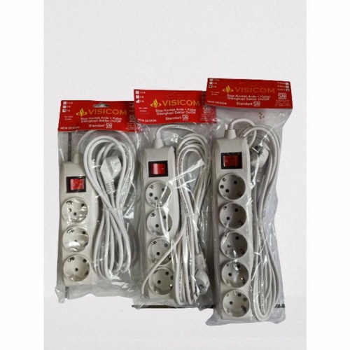 Visicom Terminal Kabel Stop Kontak 1,5m 3m 5m 3,4,5 Lb Original SNI