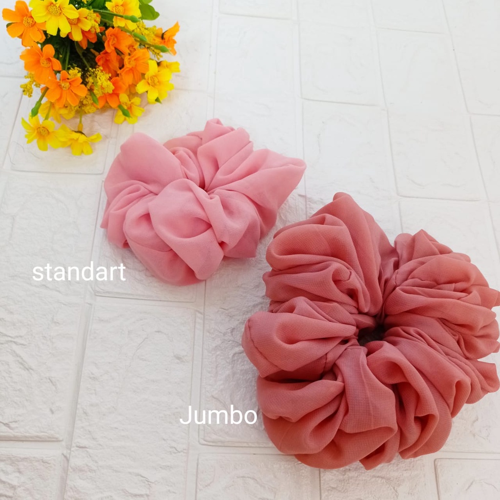 Ikat rambut hijab Cepol Jumbo / scrunchie hijab jumbo