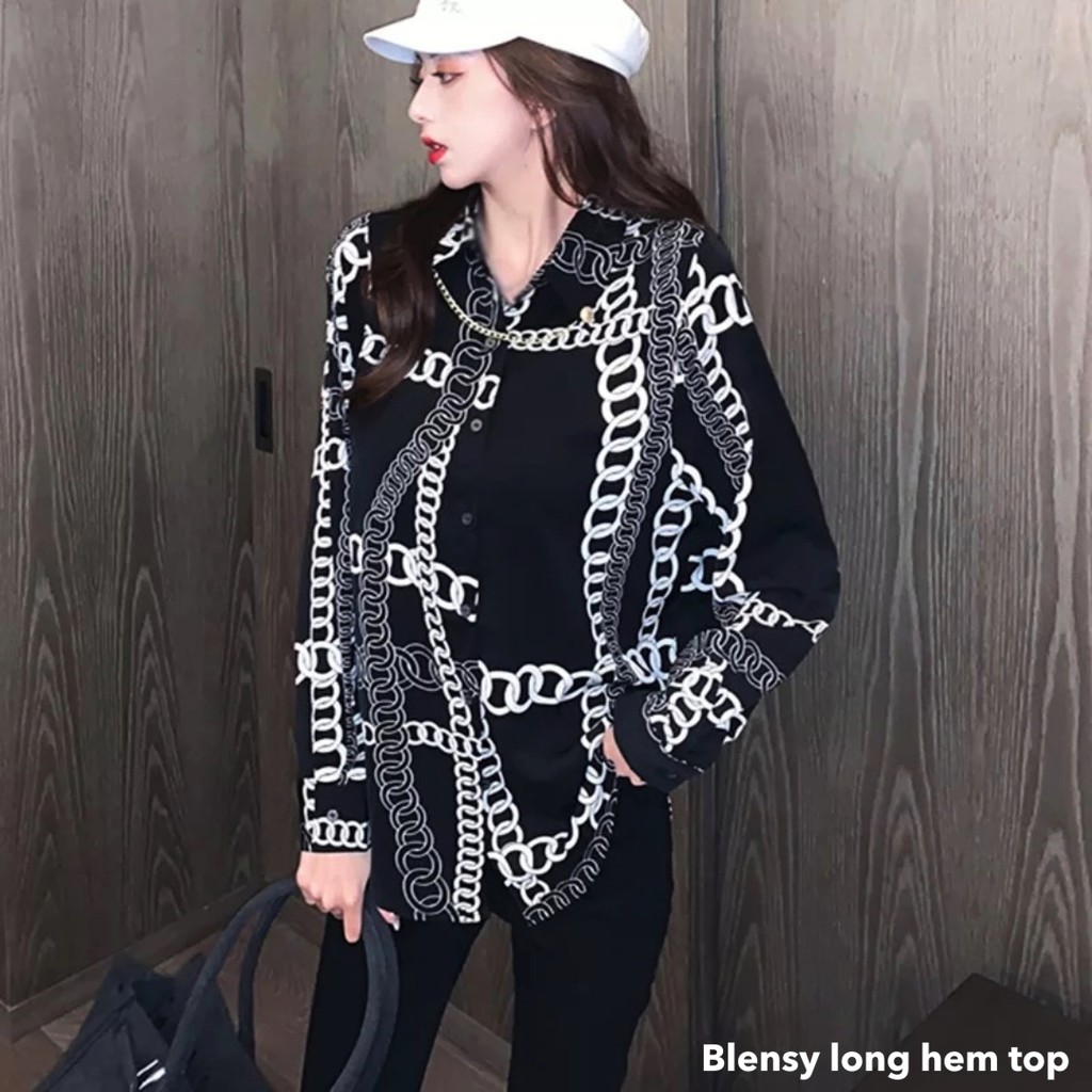 Blensy long hem top -Thejanclothes