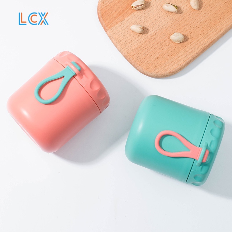 LCX Gelas Soup &amp; Ice Multifungsi Cangkir sup Anti Tumpah Panci sup Portable Free Sendok BPA Free VS-78