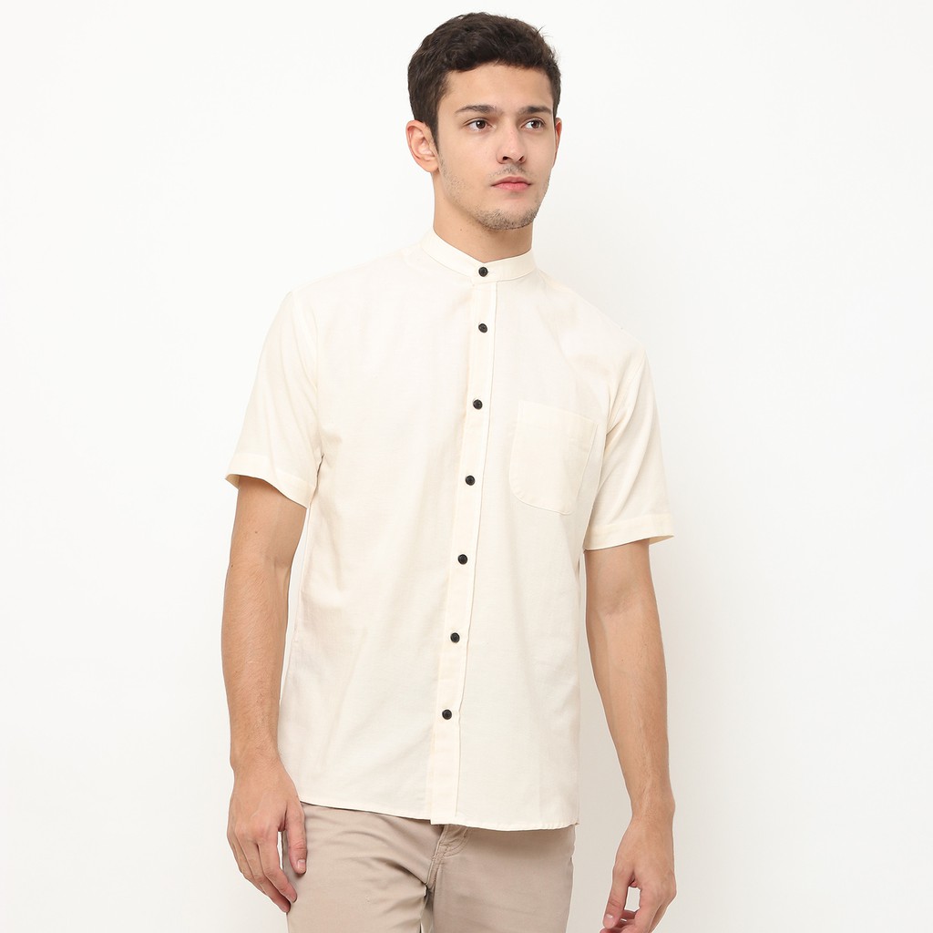 

17Seven Original Kemeja Polos Pria Lengan Pendek 0013-Creams-O