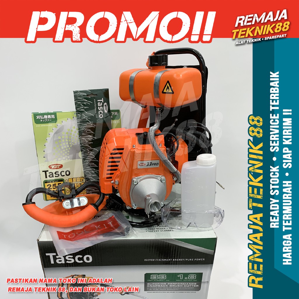 Mesin Potong Rumput Gendong Tasco 33 Pro Alternatif Tasco 328 Tanaka 328 Shopee Indonesia