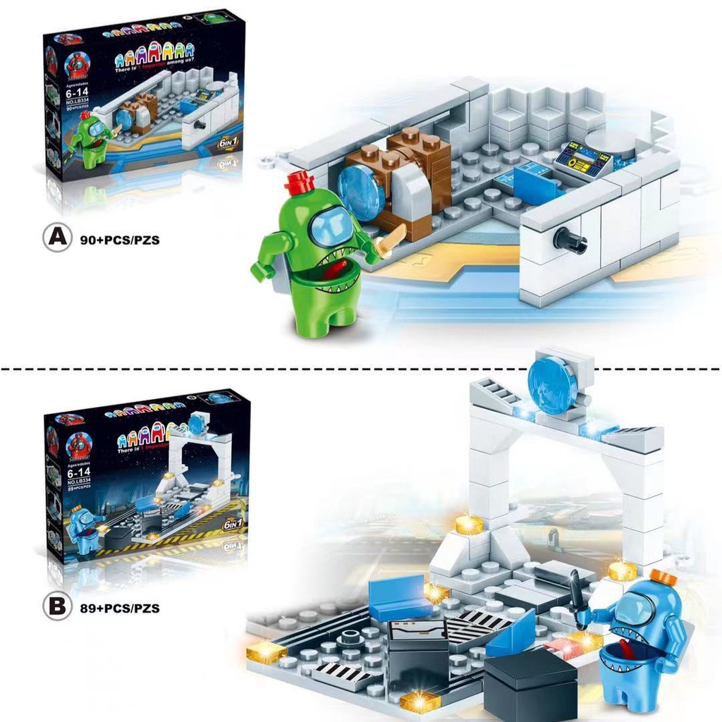 [tma]528pcs Mainan Anak Balok Susun Set 6 in 1