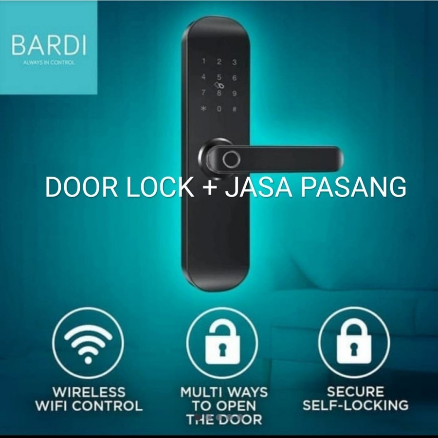 Bardi Smart Door Lock Handle RFID-Fingerprint Plus Pemasangan JAKARTA