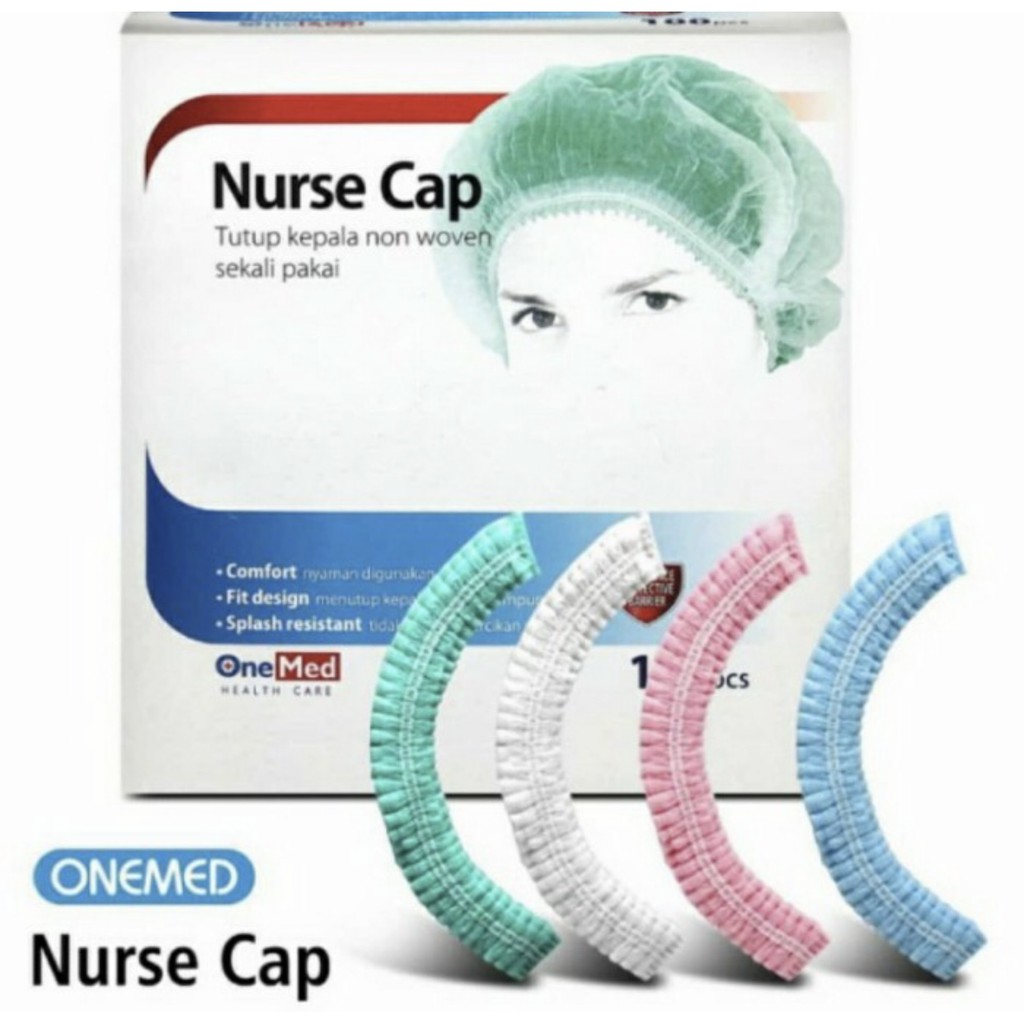 NURSE CAP ONEMED PENUTUP KEPALA TOPI PERAWAT