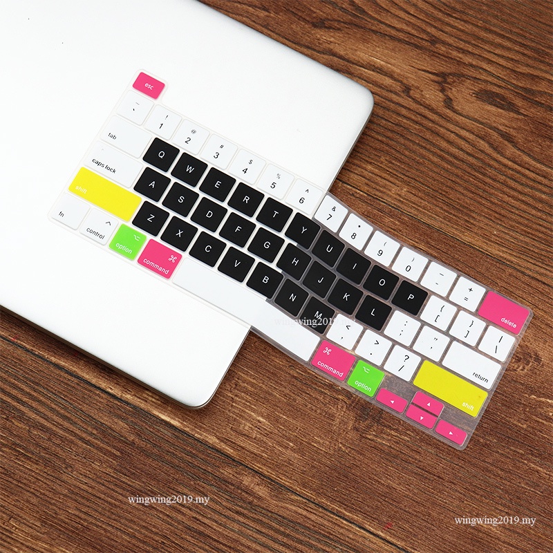 Skin Cover Pelindung Keyboard Bahan Silikon Untuk MacBook Pro 16 2019 A2141 / M1 Chip Pro 13 A2338 A2251 A2289 2020