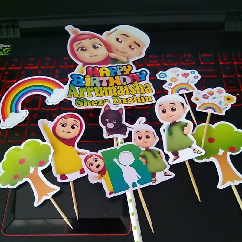 cake topper hiasan kue Nusa nussa rara v2
