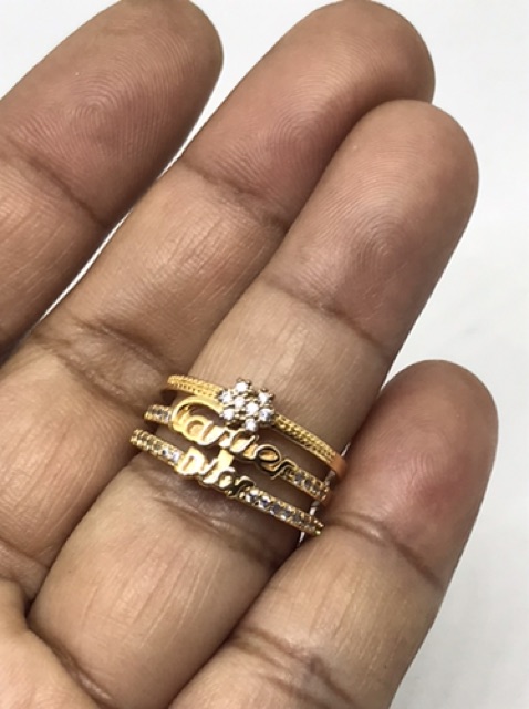 Cincin wanita //cincin lapis emas //cuncin permata //cincin //perhiasan