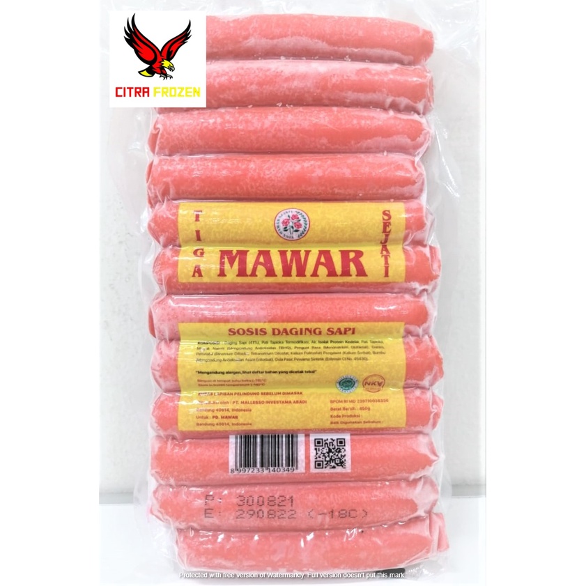 

Mawar Sosis Sapi 450gr