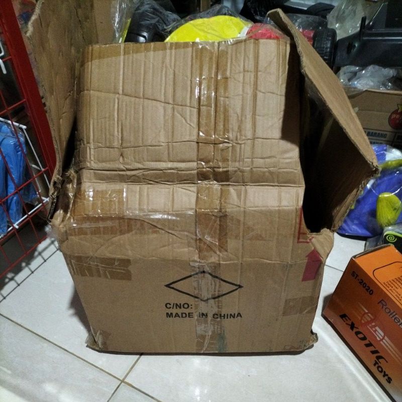 

kardus packing rideon atau roda bayi besar