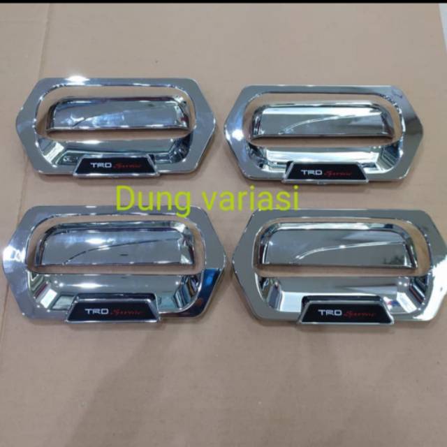 Paket outer dan handle mobil Agya/ Ayla chrome trd sportivo