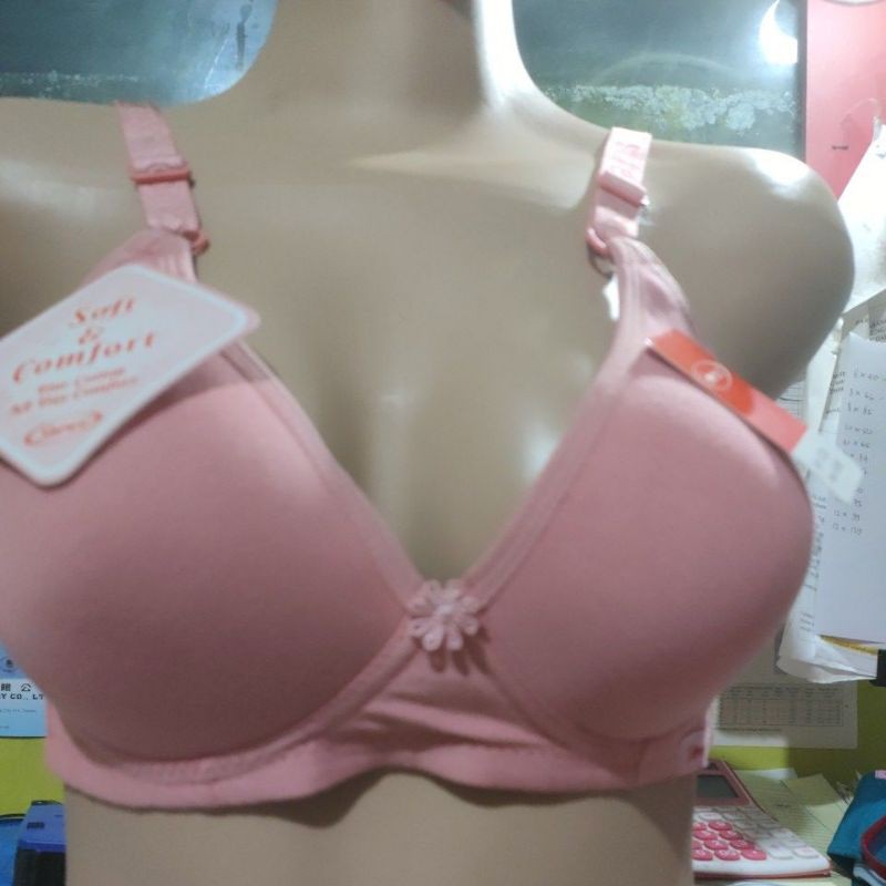 Bra Sorex  17228 Super Soft Busa Tanpa Kawat Cup Besar Kait 3 Setara Cup B-C