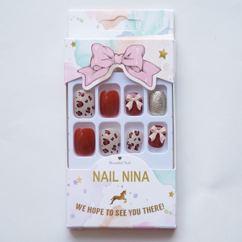 Kuku Palsu 【A144，lem sticker】Nikah kuku Wedding False Nailart Pengantin Tangan