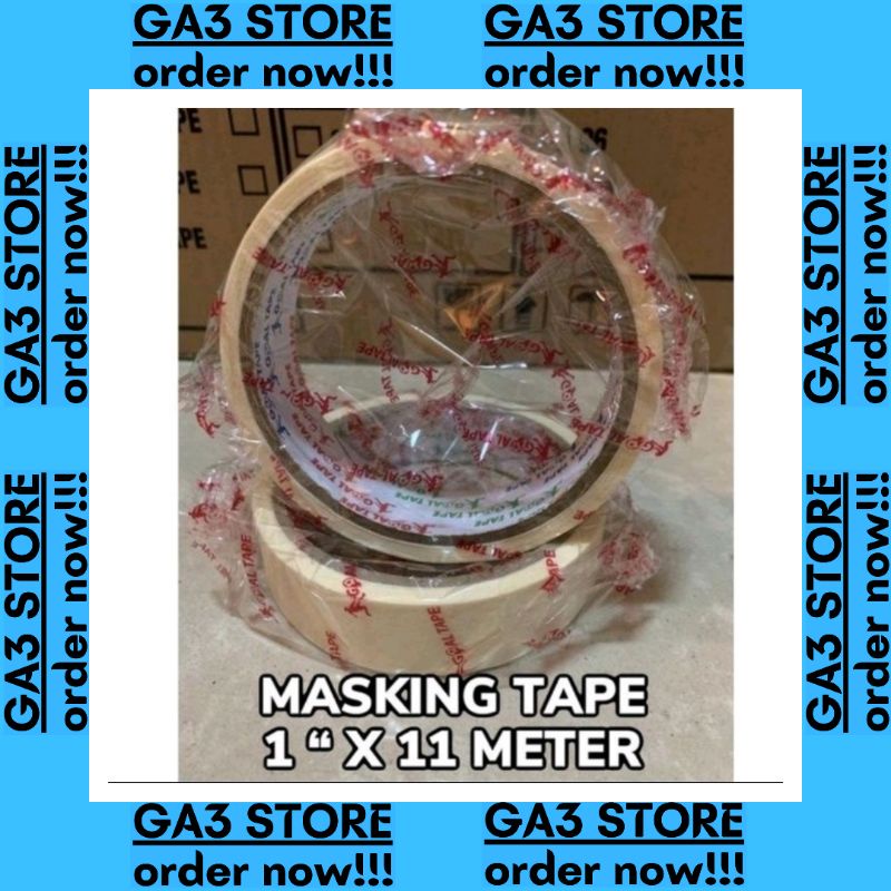 

MASKING TAPE TERLARIS / LAKBAN KERTAS "1" ( 24 mm x 11 METER )