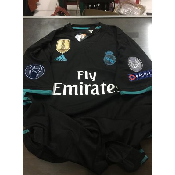 Marishkashop Jersey Baju Bola Real Madrid Away 2017/2018 Fullpatch Ucl Grade Ori