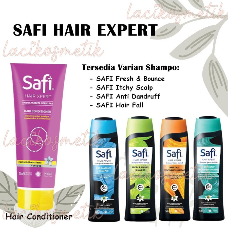 ✨LACIKOSME✨ SAFI HAIR EXPERT SHAMPOO CONDITIONER - ANTI KETOMBE RONTOK LEPEK GATAL