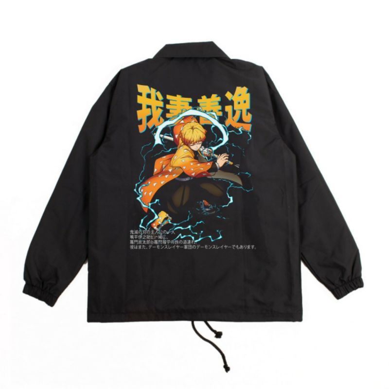Jaket Coach Demon Slayer Zenitsu