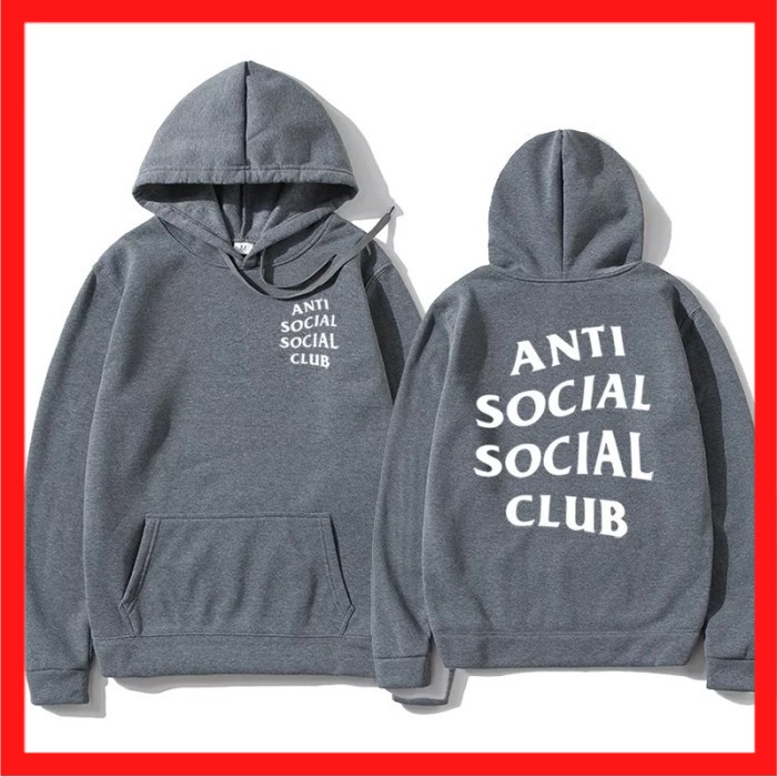 HOODIE PRIA WANITA SABLON ANTI SOSIAL SOSIAL CLUB TERBARU