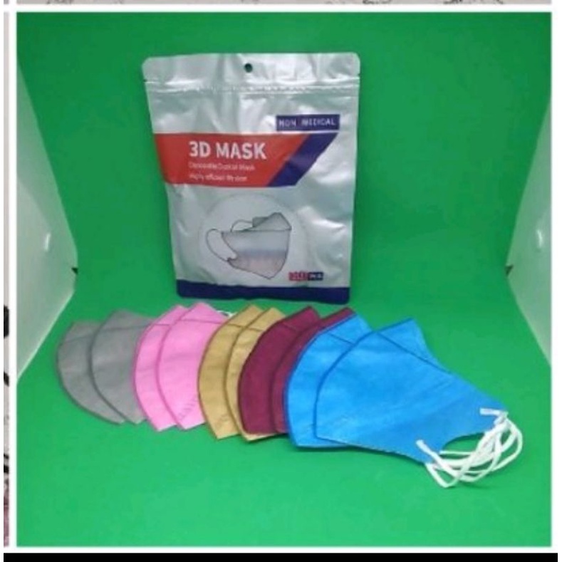 MASKER DUCKBILL 3D WARNA ISI 10LEMBAR