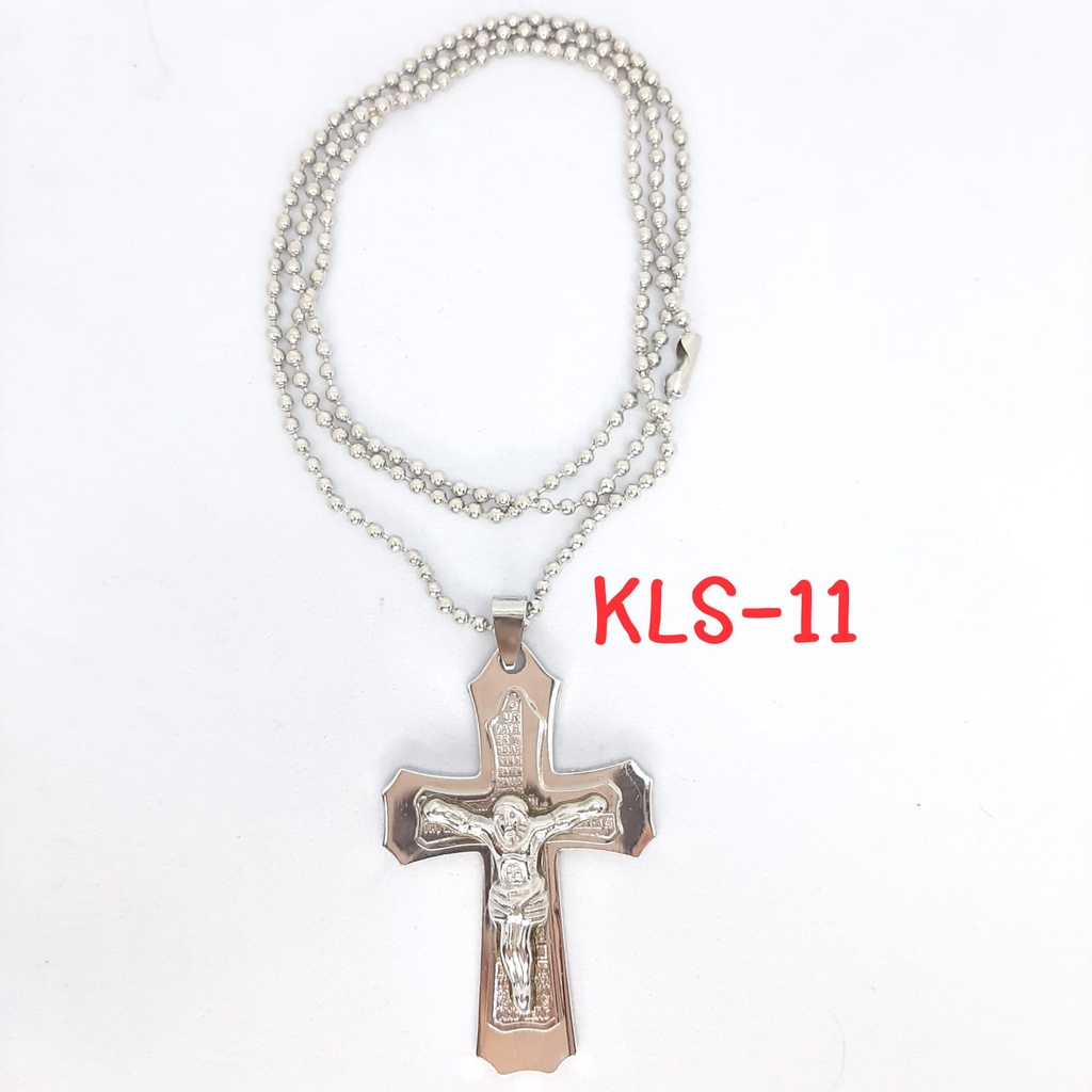 Kalung Liontin Salib Yesus / Kalung Rantai Salib Yesus