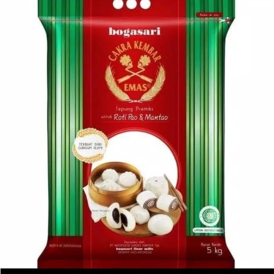 

PROMO [COD] Cakra Kembar Emas Pao & Mantao 5kg
