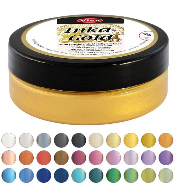 

Diskon Gembira Inka Gold Cat Pasta Metallic Cream Paste Premium Cat Metallic Wax