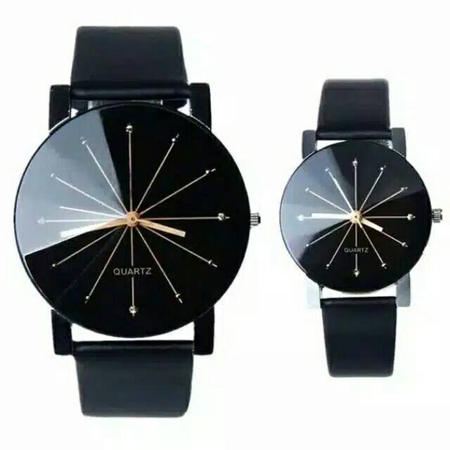 Jam Tangan Couple/Pria/Wanita Strap Kulit Elegan