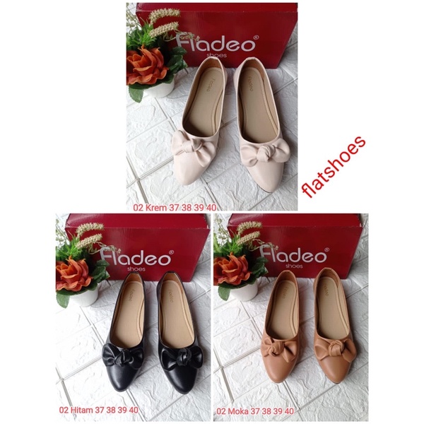 Flat Shoes Fladeo / Flat Shoes Untuk Ke Kantor / Flat Shoes Sepatu Kantor Wanita/ Sepatu Kantor Cewe
