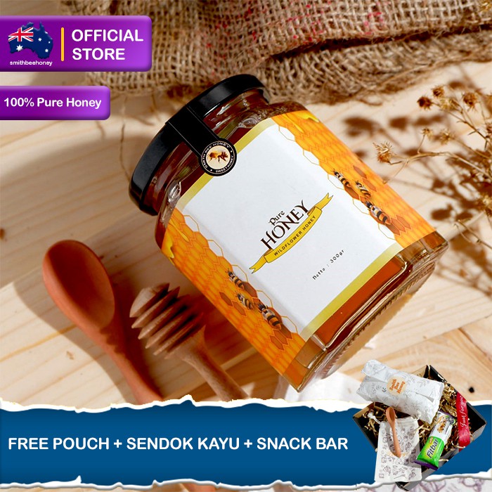 

Madu Bunga Hutan Liar Grade 1 Asli 100% / Natural Raw Wildflower Honey 300gr - SMITHBEEHONEY