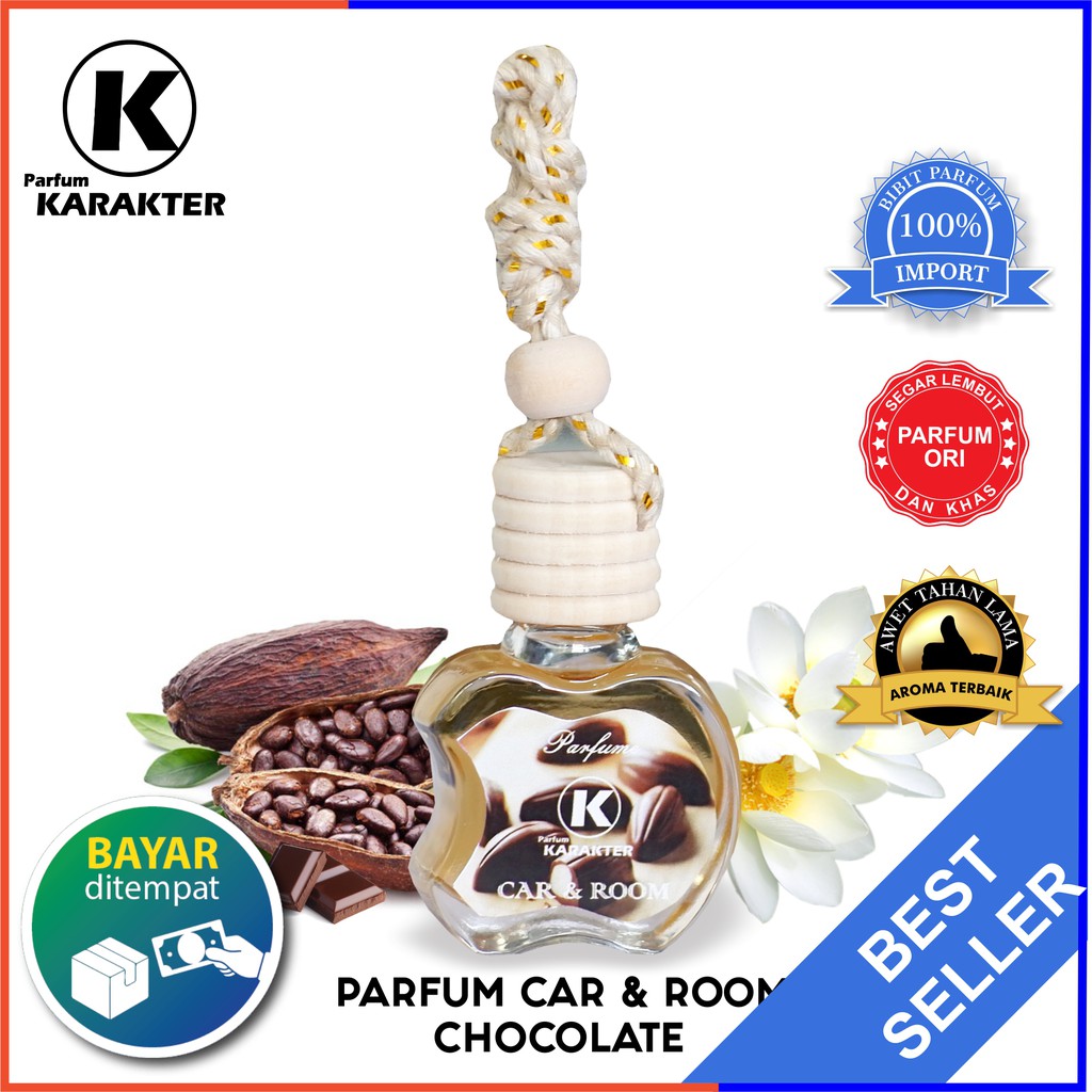 Parfum Mobil &amp; Ruangan Aroma Coklat ( Chocolate ) Model Gantung Wangi dan Tahan Lama | Kemasan 10ml | Bisa Cod | Terlaris