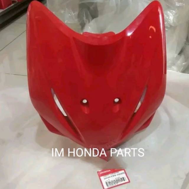 Cover body tameng depan Honda Revo 110 merah cabe original
