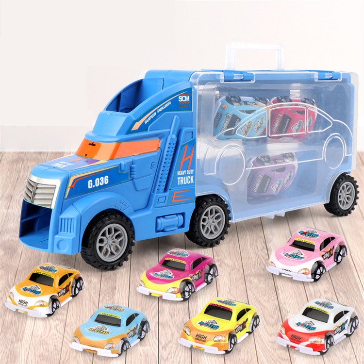 Slide Storage Car | Mainan Anak Laki Laki Mobil Mobilan Besar Truck | Mainan Anak 2-3-4-5 Tahun Set | Kado Ulang Tahun Anak Cowok