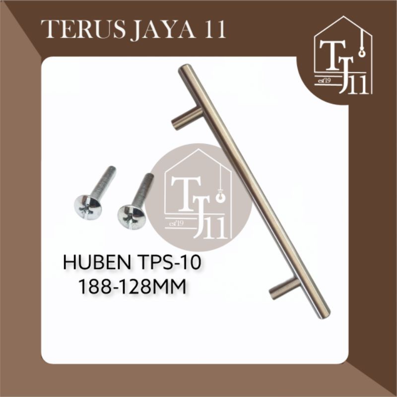 HUBEN Tarikan Laci TPS-10 / Tarikan Lemari merk HUBEN TPS-10-188-128 MM Brush Nickel