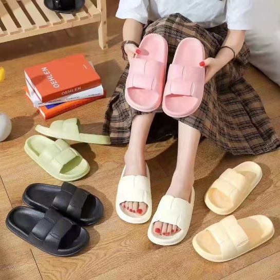 Sandal Jelly Korean Import MINISO Jelly Soft Slipper Anti Slip Elastic Empuk PVC / Sandal Wanita / S