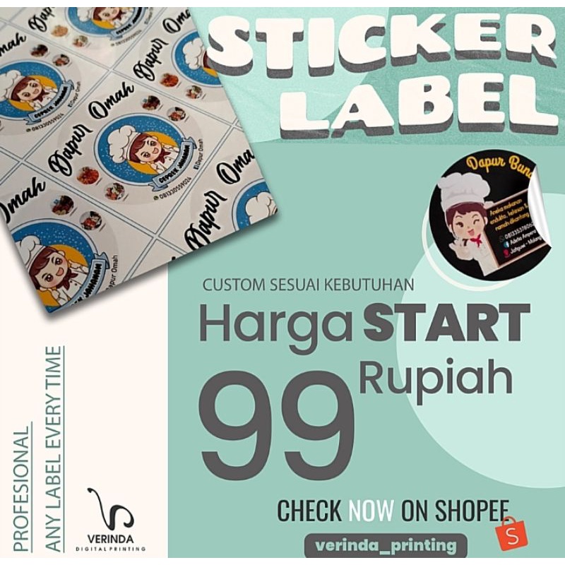 

CETAK STIKER LABEL PRODUK KEMASAN MAKANAN MINUMAN / LEBARAN / STIKER TERIMAKASIH