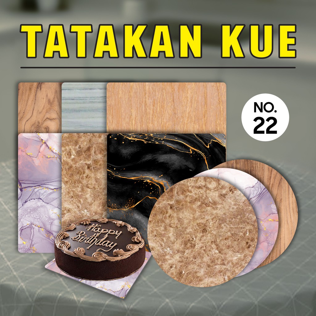 Tatakan Kue - Alas Kue - Papan Kue - Cake Board - Cake Tray - No.20 (10 pcs)