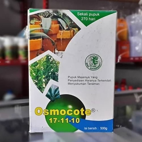 Pupuk dekastar plus untuk daun / osmocote 17-11-10 500 gr