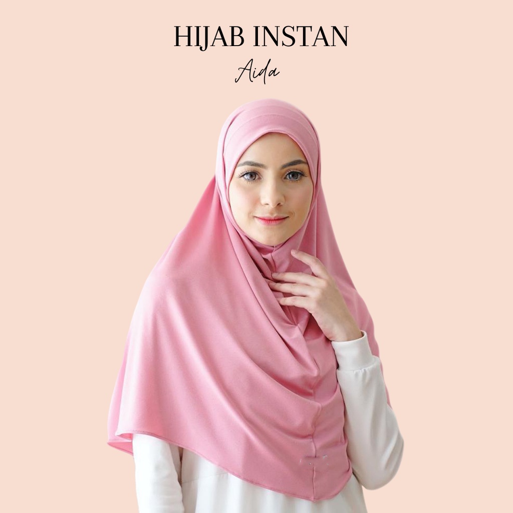 Alny Hijab - Aida hijab bergo jersey premium / jilbab instan