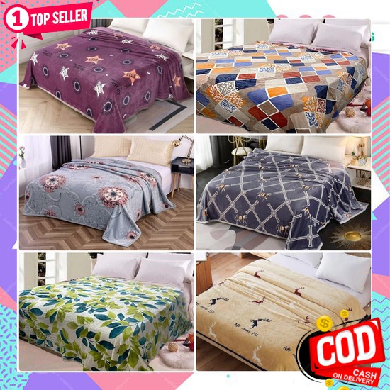 Selimut Lembut Remaja Dewasa Terlaris Karakter Garis J1H8 Premium Termurah Halus Gambar Wanita Katun