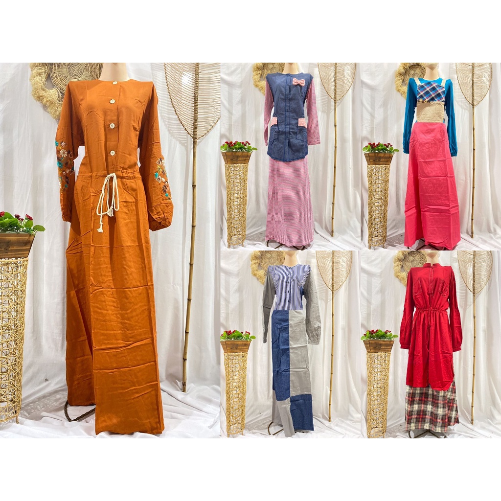 Abaya Dannis Ori Murah SALE Size XL - Pilih Motif