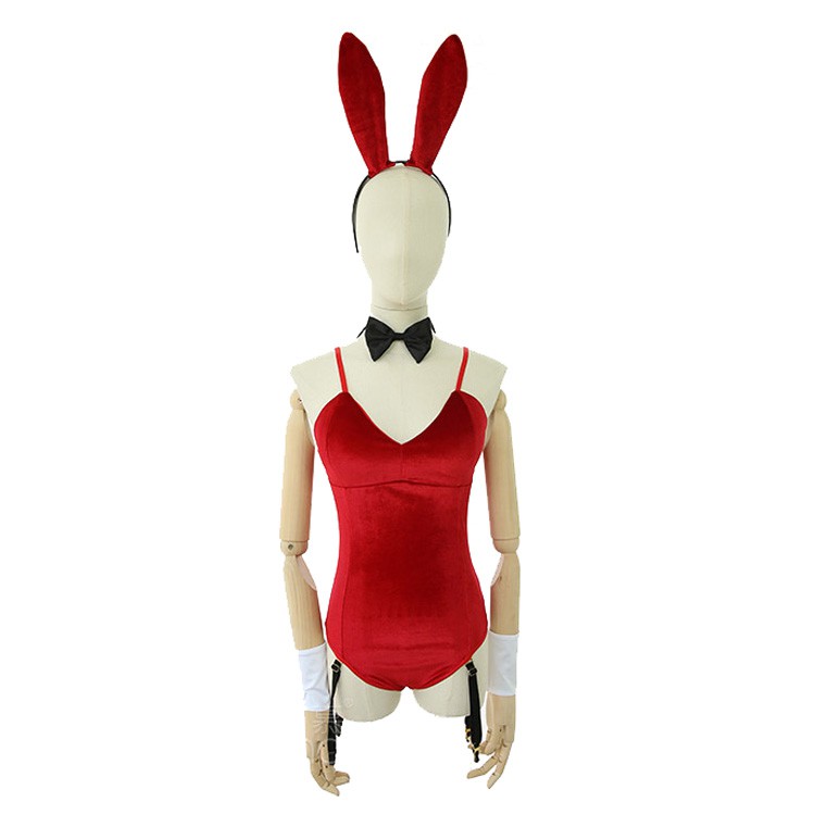 【Wetrose】 Grosir Lingerie Kostum Cosplay Kelinci Sexy Bunny Girl Costumes Hari Valentine Halloween