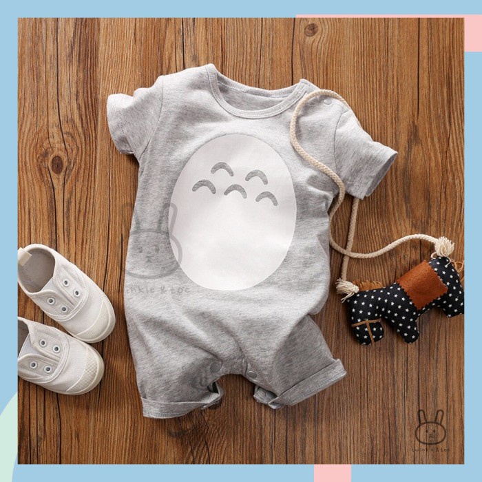 MURAH Romper Bayi Cowok / Baju Jumper Anak Bayi Laki-laki Totoro - 0-3 Bulan
