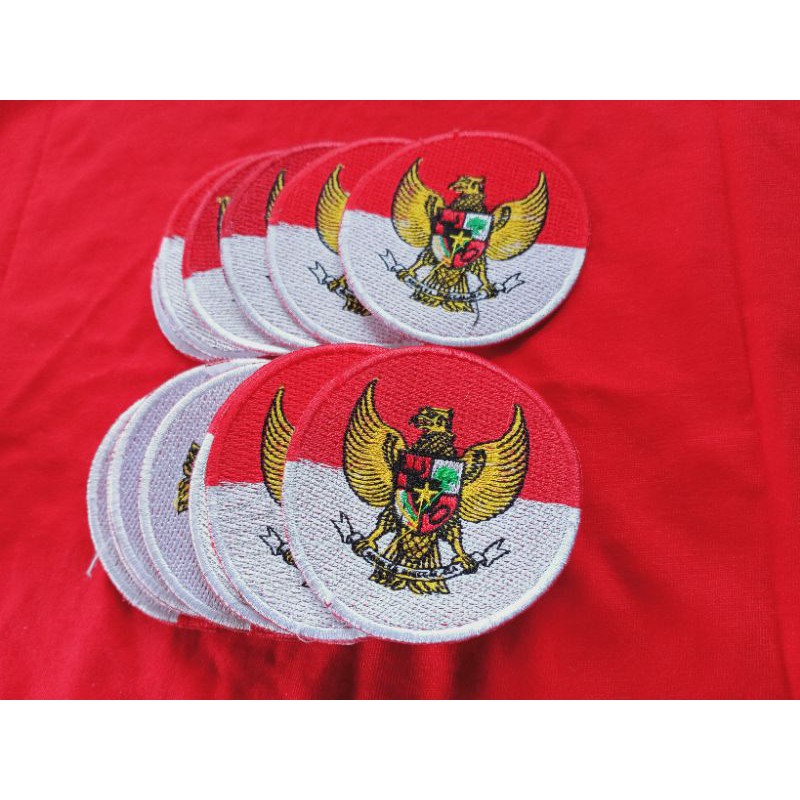 Jual Logo Bordir Garuda Indonesia Merah Putih Emblem Full Bordir Shopee Indonesia